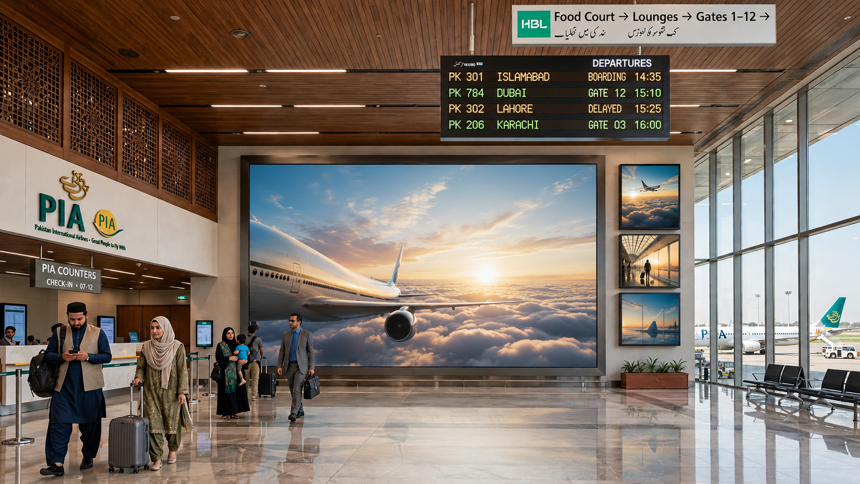 Multi-airport digital out-of-home campaign